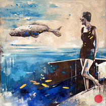inna artemova, "the wish", 2025, 120 x 120 cm, oil on canvas – erlas galerie