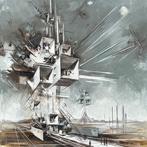inna artemova, "utopia 2728", 2022, 110 x 90 cm, oil on canvas – erlas galerie