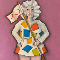 michou hutter, "antonia", 2023, 54 x 45 cm, oil on canvas – erlas galerie