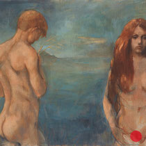 roger schindler, "sommernacht", 2018, 85 x 111 cm, oil on canvas – erlas galerie