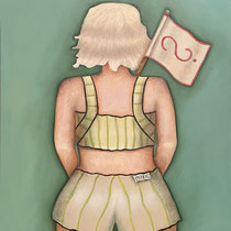michou hutter, "mitzie", 2023, 54 x 45 cm, oil on canvas – erlas galerie
