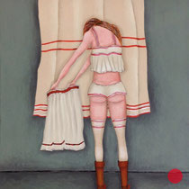 michou hutter, "entrée", 2019, 57 x 41 cm, oil on cotton – erlas galerie