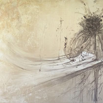 walter schmögner, "und, was wollt ihr?", 2019, 70 x 100 cm, mixed media on canvas – erlas galerie