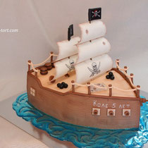 Торт "Пиратский корабль" 