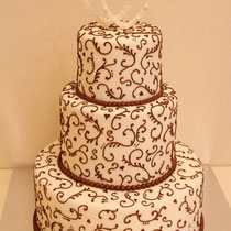 Свадебный торт с росписью. Вес 9,200 кг. 