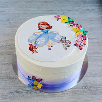 Детский торт для девочки с принцессой Софией 