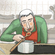 Illustratie voor kookworkshop
