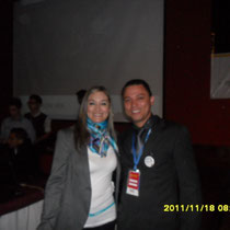 Con la directora de Computadores para Educar de Colombia. Martha Castellanos