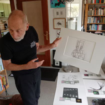 Frieder Nake. Alle Fotografien von Tomás Rodriuez Soto.