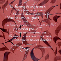 Poème de Maurice Carême
