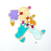 N°9 - Feutres acryliques 40 cm x 40 cm