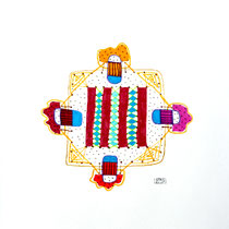 N°5 - Feutres acryliques 40 cm x 40 cm