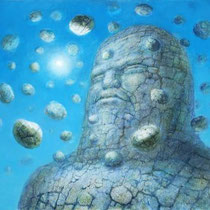 DE ES SCHWERTBERGER, Gedankenspiel, Öl / Leinwand, 60x70cm, 2016