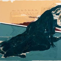 ALBANA EJUPI, Have you all or not at all, Acryl, Spray, Sand, Textil / Leinwand, 210x190cm, 2020