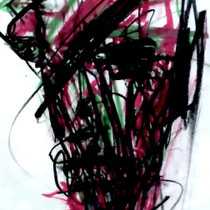 JASMIN FAUSTMANN, Trust, Kohle / Acryl 40x50cm