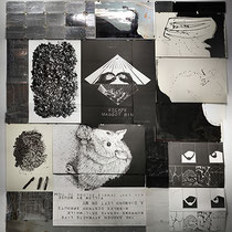 KRISTAN HORTON, TTOTM, Papier, Tinte, Folie, Schnur, Stecknadeln, Clips, 320 x 300 cm, 2019