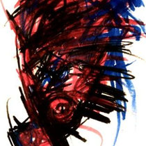 JASMIN FAUSTMANN, Fear Less, Kohle / Acryl, 40x50cm, 2020