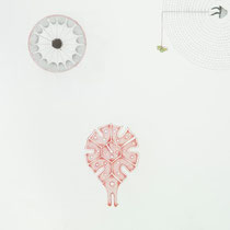 MARTINA TSCHERNI, o. T., 2020, Graphit, Buntstift, Papierrolle, 200x8cm