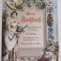 JOH. VICTOR KRÄMER, Wiener Kochbuch (Louise Seleskowitz), um 1880, Farblithographie: 37,5x26cm