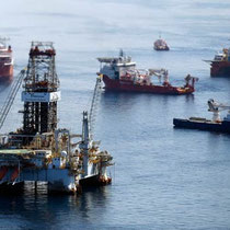 $8 billion BP costs, so far (Chris Graythen / Getty Images / August 3, 2010) Ships work near the site of the BP oil spill off the coast of Louisiana.