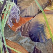 Herbstlaub 15, 100x80 cm,Eitempera auf LW, 2026