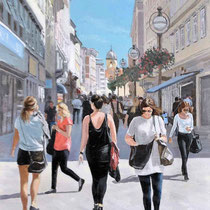  Kunstkreis-Frankenthal | Roland Falkenhagen_50x60cm, "Korzo Rijeka"_Foto: Roland Falkenhagen