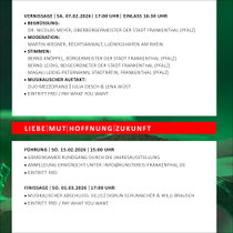 Flyer: FRIEDEN. FRANKENTHALER KUNST | 2026 