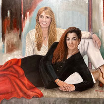 Kunstkreis-Frankenthal | Manfred Haardt |"Sabine und Anette", Öl auf Leinwand, Foto: Manfred Haardt