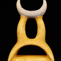 "Zwilling", Keramik,Tempera H 40cm_Foto: Friedlinde Hüther 