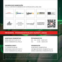 Flyer: FRIEDEN. FRANKENTHALER KUNST | 2026 
