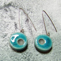 voir la description des boucles d'oreilles bleues en raku