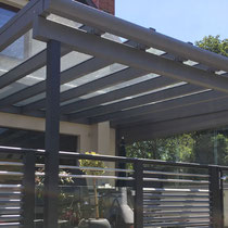 Terrassendach aus Aluminium mit Wandanschluss