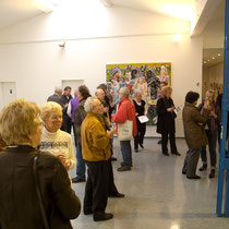 Ausstellung im Kunstraum im Gewerbepark Hilden, hier: Vernissage mit Gästen