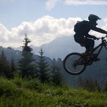 Photographie de sport Vtt déscente DH compétition championnats nationaux et internationaux 