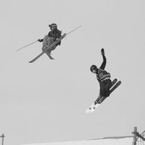 Photographie de sport ski bnw