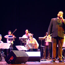 Con la Orquesta Típica Imperial en Amsterdam, Holanda, 2005