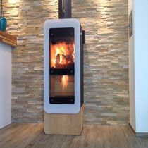 Kaminofen Attika Bionic Fire im Rüegg Studio Freudenberg