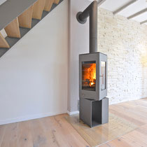 Kaminofen Attika Q-BIC 127 platin in Düsseldorf