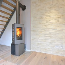 Kaminofen Attika Q-BIC 127 platin in Düsseldorf