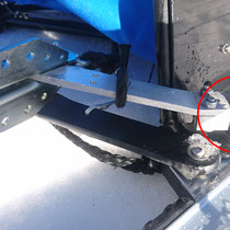 Die markierten Stellen zeigen das Kugelgelenk