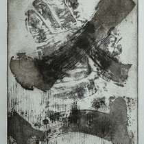 Radierung, Ätzung, Réservage, Aquatinta, Prägedruck, ca 33 x 25 cm