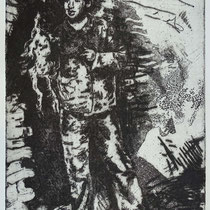 "Der Maler (CS)" Radierung, Aquatinta, ca 24,5 x 19,5 cm