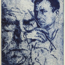 "O. Dix", Radierung, Aquatinta, ca 24,5 x 20,5 cm