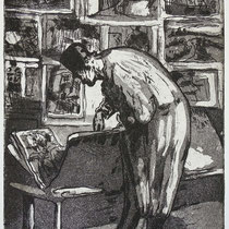 "nach Daumier", Radierung, Aquatinta, ca 30 x 20 cm