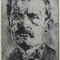 "Edvard M.", Radierung, Aquatinta, ca 24,5 x 20,5 cm