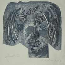 "Janus I", Radierung, Ätzung, Kaltnadel, Flex, ca 30 x 30 cm