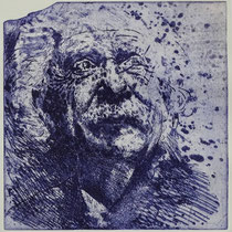 "Albert E.", Radierung, Aquatinta, ca 24,5 x 23,5 cm