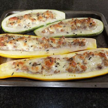 courgettes farcies - table d'hotes aux Gites des Camparros à Nailloux 