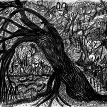 Me as tree 2 (2012), 100x70cm