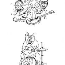 Pig on drums, 2016